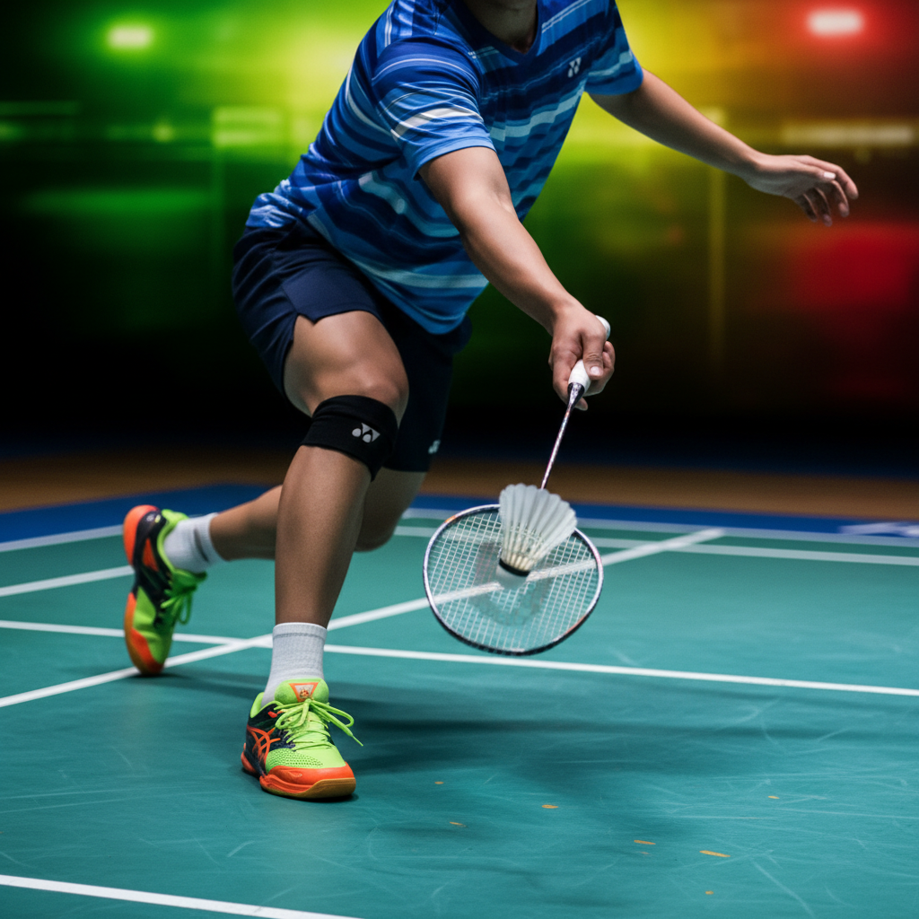 นักแบดมินตันกำลังแข่งขัน